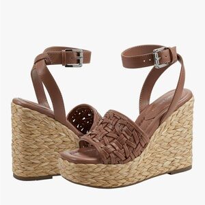 🆕 NWOB Marc Fisher Godina Espadrille Platform Wedges - 6.5